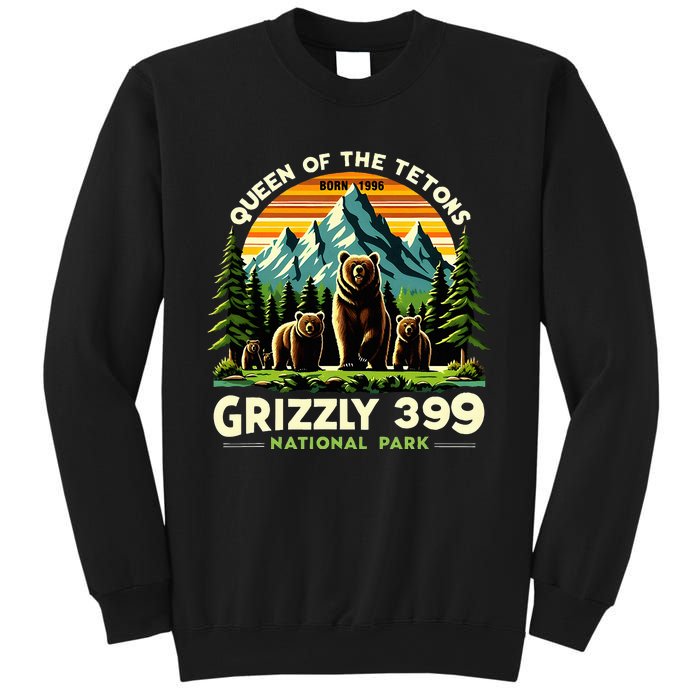 Bear Lovers Queen Of The Tetons Grizzly 399 National Park Sweatshirt