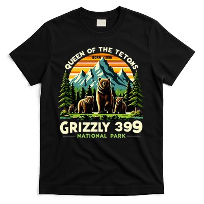 Bear Lovers Queen Of The Tetons Grizzly 399 National Park T-Shirt