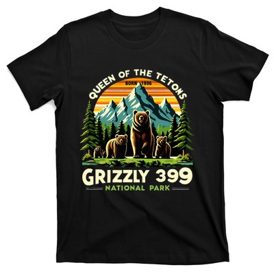 Bear Lovers Queen Of The Tetons Grizzly 399 National Park T-Shirt