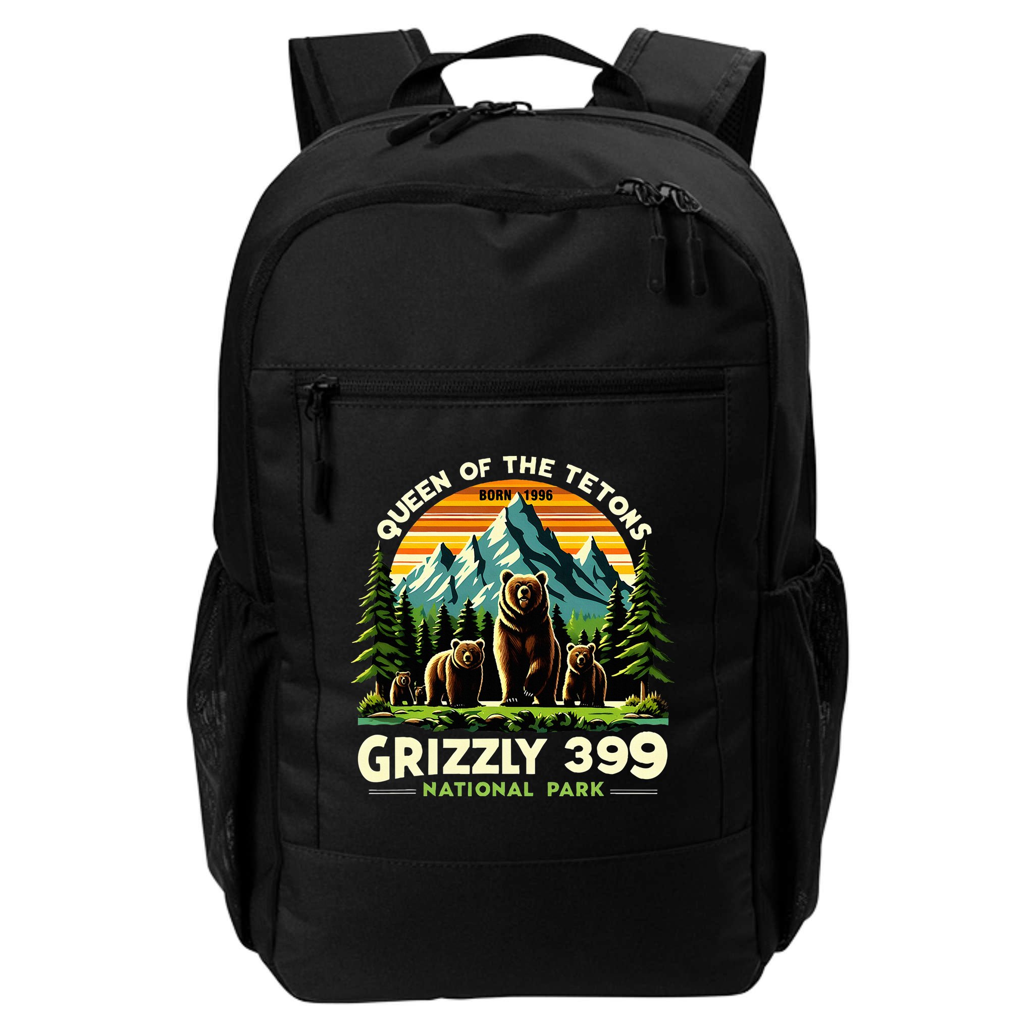 Bear Lovers Queen Of The Tetons Grizzly 399 National Park Backpack