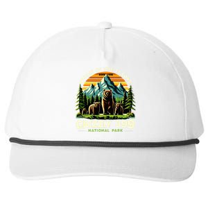 Bear Lovers Queen Of The Tetons Grizzly 399 National Park Snapback Five-Panel Rope Hat