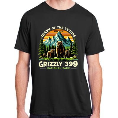 Bear Lovers Queen Of The Tetons Grizzly 399 National Park Adult ChromaSoft Performance T-Shirt