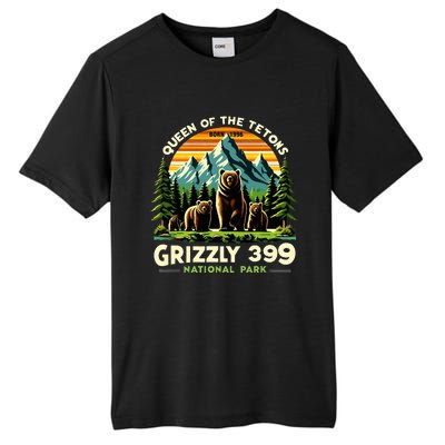 Bear Lovers Queen Of The Tetons Grizzly 399 National Park Tall Fusion ChromaSoft Performance T-Shirt