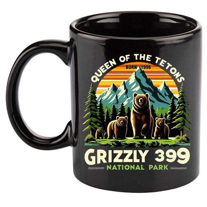 Bear Lovers Queen Of The Tetons Grizzly 399 National Park 11oz C Handle Ceramic Mug