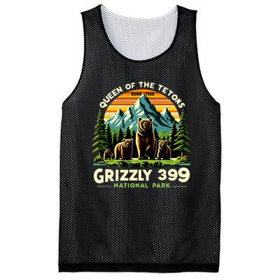 Bear Lovers Queen Of The Tetons Grizzly 399 National Park Mesh Reversible Basketball Jersey Tank