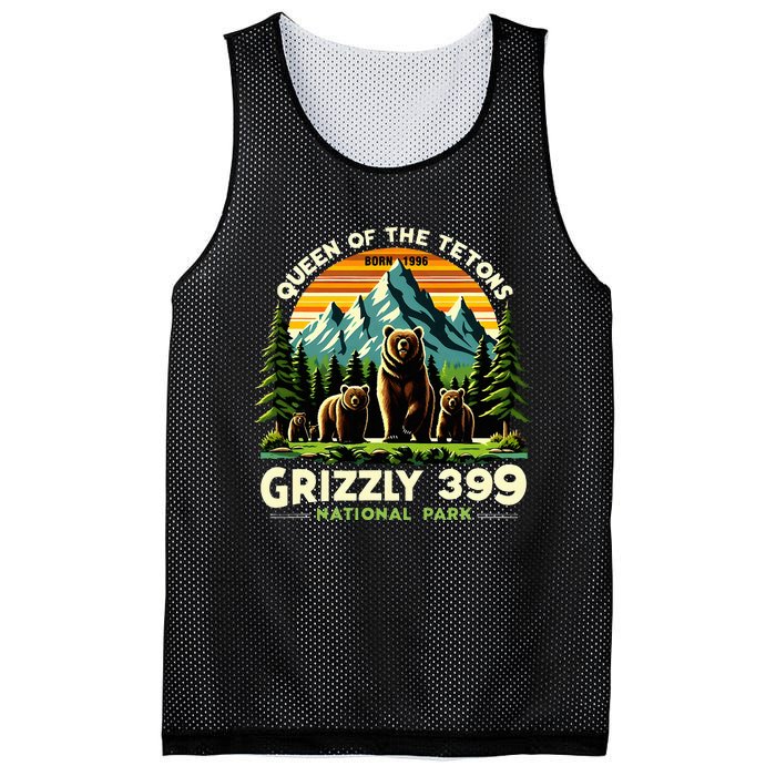 Bear Lovers Queen Of The Tetons Grizzly 399 National Park Mesh Reversible Basketball Jersey Tank