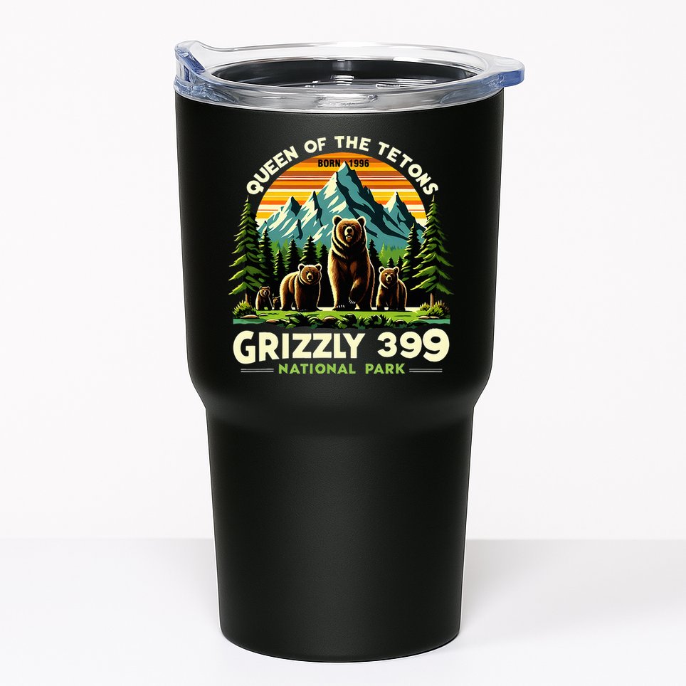 Bear Lovers Queen Of The Tetons Grizzly 399 National Park Tumbler