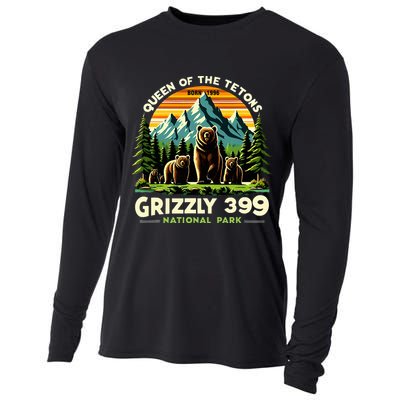 Bear Lovers Queen Of The Tetons Grizzly 399 National Park Cooling Performance Long Sleeve Crew