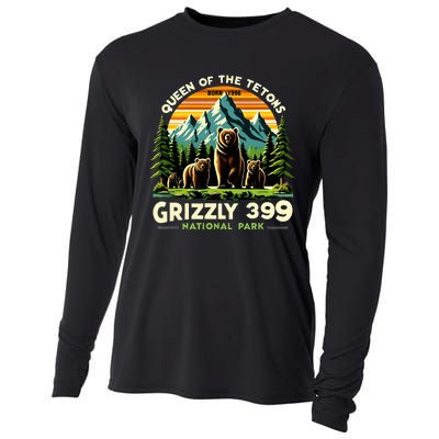 Bear Lovers Queen Of The Tetons Grizzly 399 National Park Cooling Performance Long Sleeve Crew