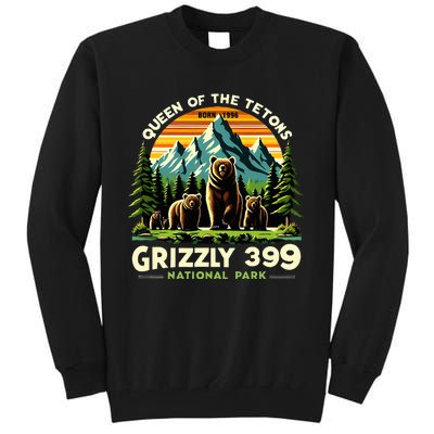 Bear Lovers Queen Of The Tetons Grizzly 399 National Park Tall Sweatshirt