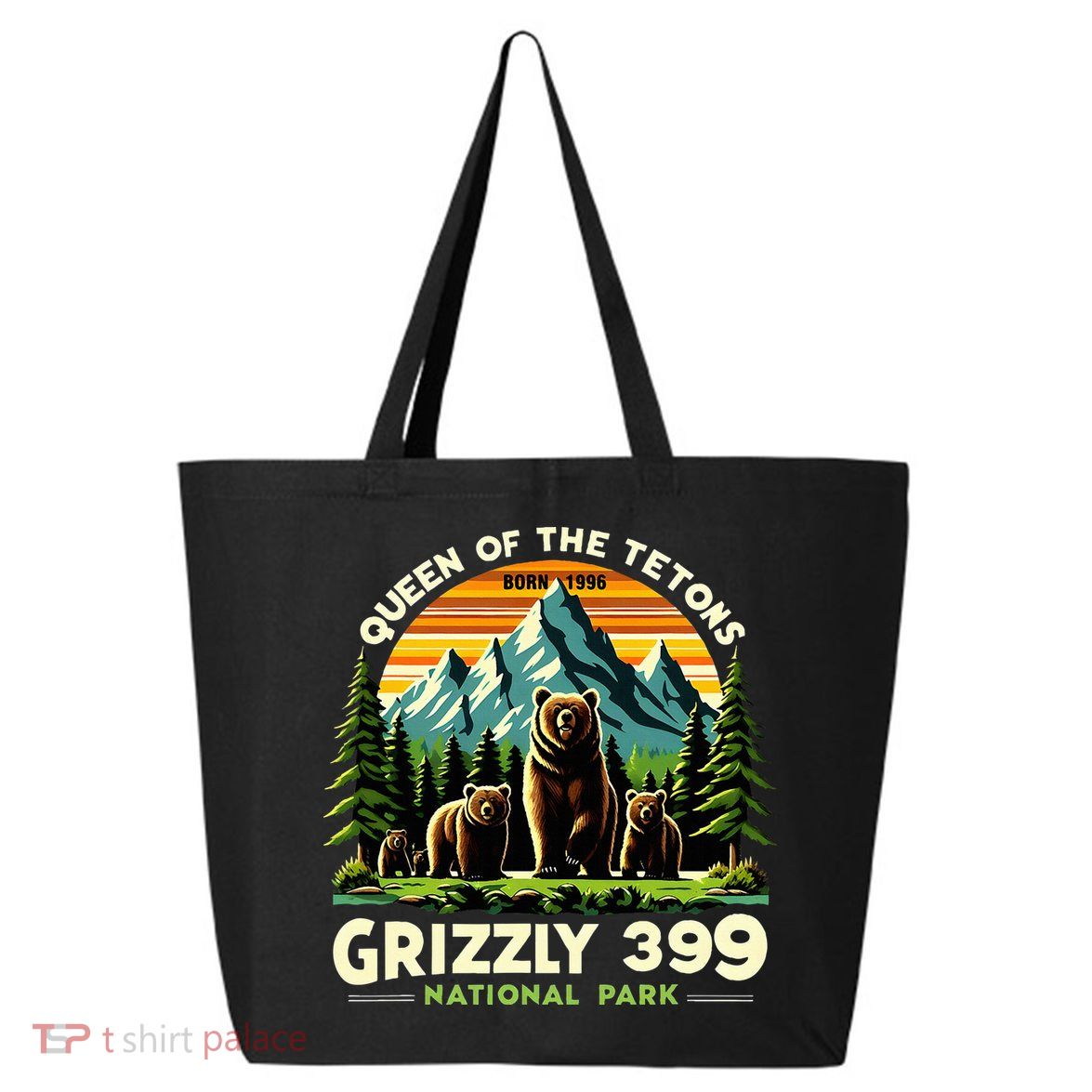 Bear Lovers Queen Of The Tetons Grizzly 399 National Park 25L Jumbo Tote
