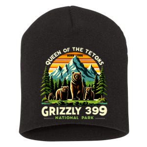 Bear Lovers Queen Of The Tetons Grizzly 399 National Park Short Acrylic Beanie