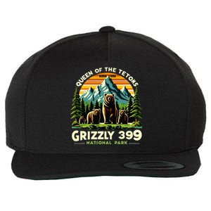 Bear Lovers Queen Of The Tetons Grizzly 399 National Park Wool Snapback Cap