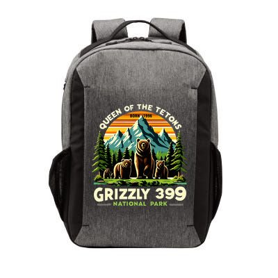 Bear Lovers Queen Of The Tetons Grizzly 399 National Park Vector Backpack