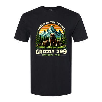 Bear Lovers Queen Of The Tetons Grizzly 399 National Park Softstyle CVC T-Shirt