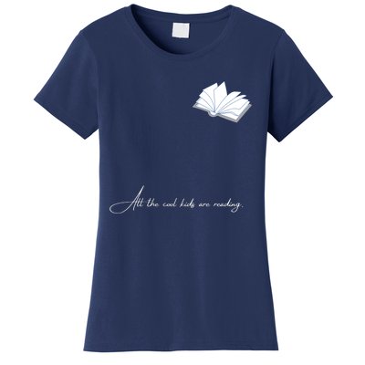 Book Lover Quote Funny Bookworm Reading Quote Open Book Women's T-Shirt