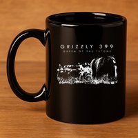 Bear Lovers Queen Of The Tetons Grizzly 399 National Park 11oz C Handle Ceramic Mug