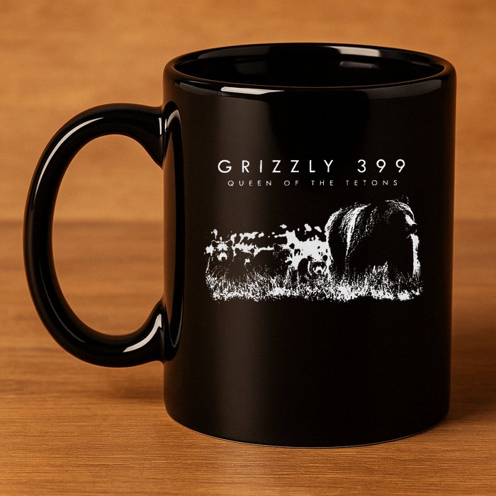 Bear Lovers Queen Of The Tetons Grizzly 399 National Park 11oz C Handle Ceramic Mug
