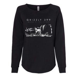 Bear Lovers Queen Of The Tetons Grizzly 399 National Park Womens California Wash Sweatshirt