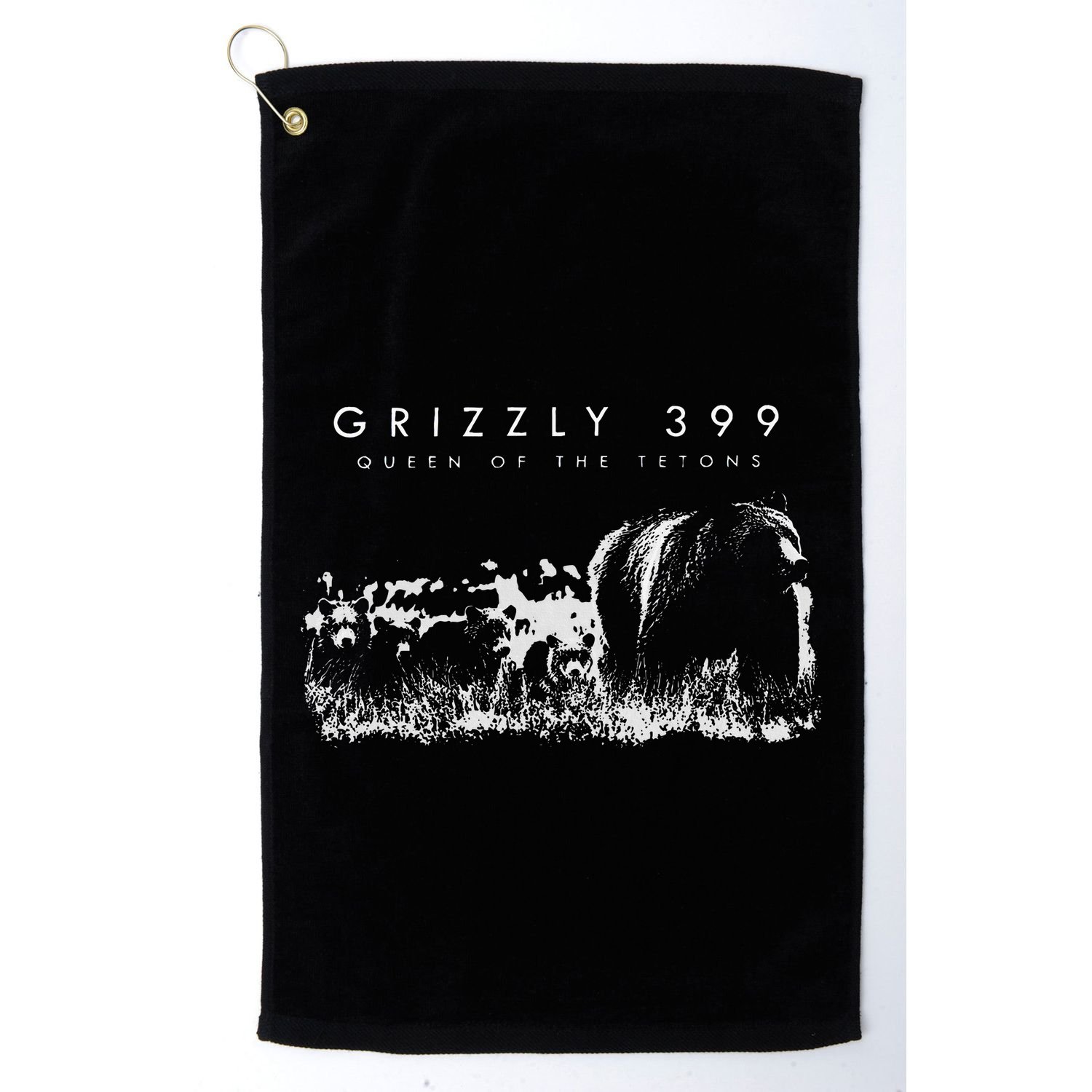 Bear Lovers Queen Of The Tetons Grizzly 399 National Park Golf Towel