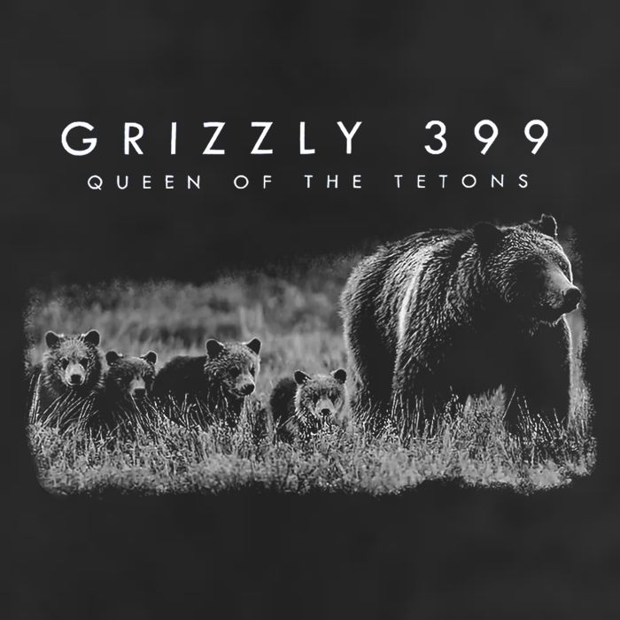 Bear Lovers Queen Of The Tetons Grizzly 399 National Park 7 Panel Mesh Trucker Snapback Hat