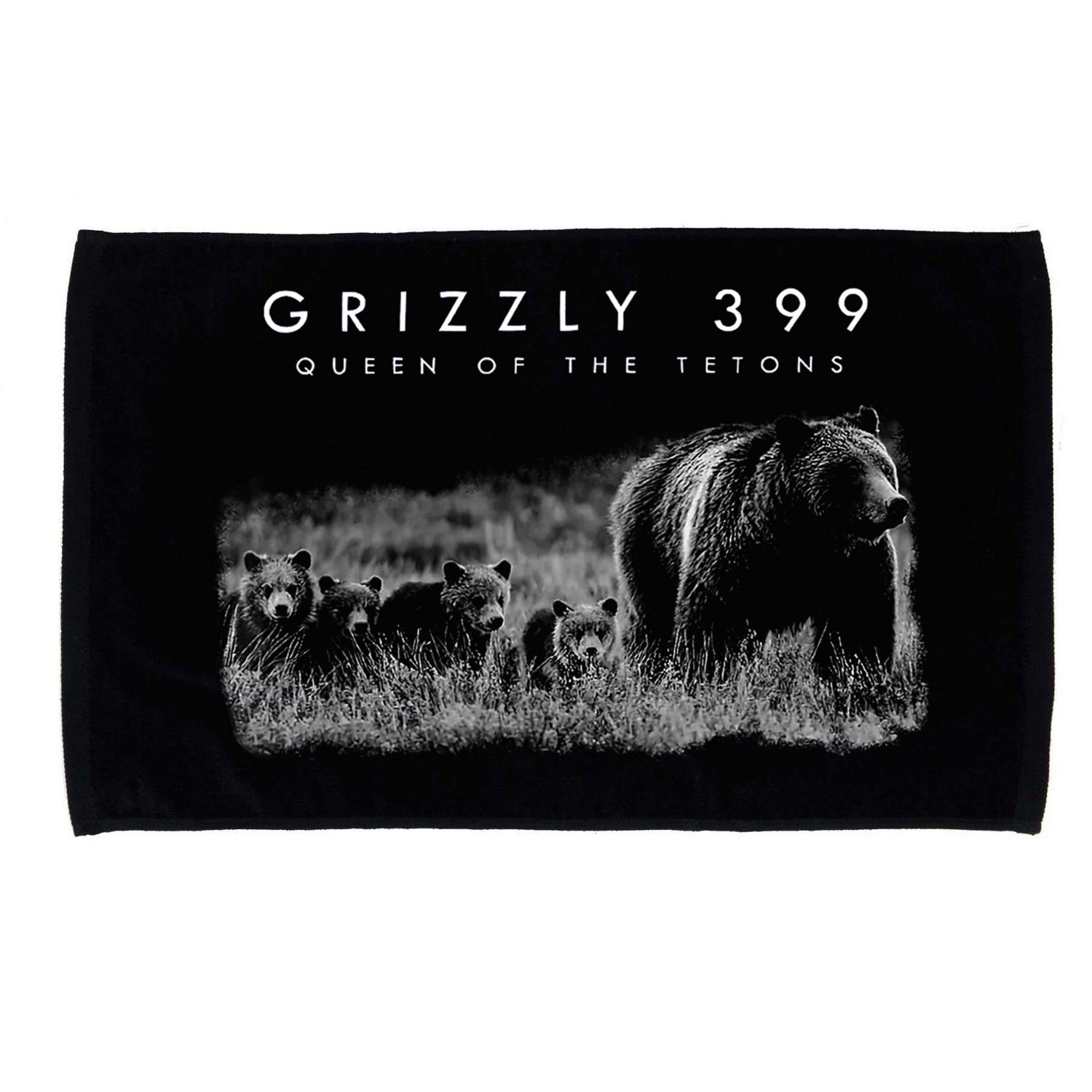 Bear Lovers Queen Of The Tetons Grizzly 399 National Park Microfiber Hand Towel