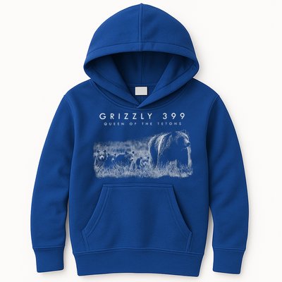 Bear Lovers Queen Of The Tetons Grizzly 399 National Park Kids Hoodie