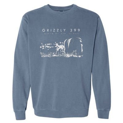 Bear Lovers Queen Of The Tetons Grizzly 399 National Park Garment-Dyed Sweatshirt