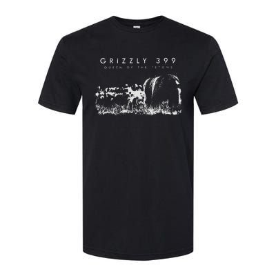 Bear Lovers Queen Of The Tetons Grizzly 399 National Park Softstyle CVC T-Shirt