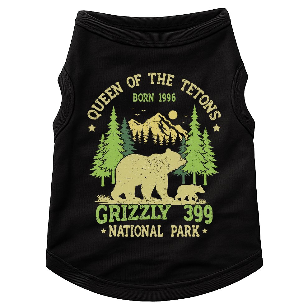 Bear Lovers Queen Of The Tetons Grizzly 399 National Park Doggie Tank