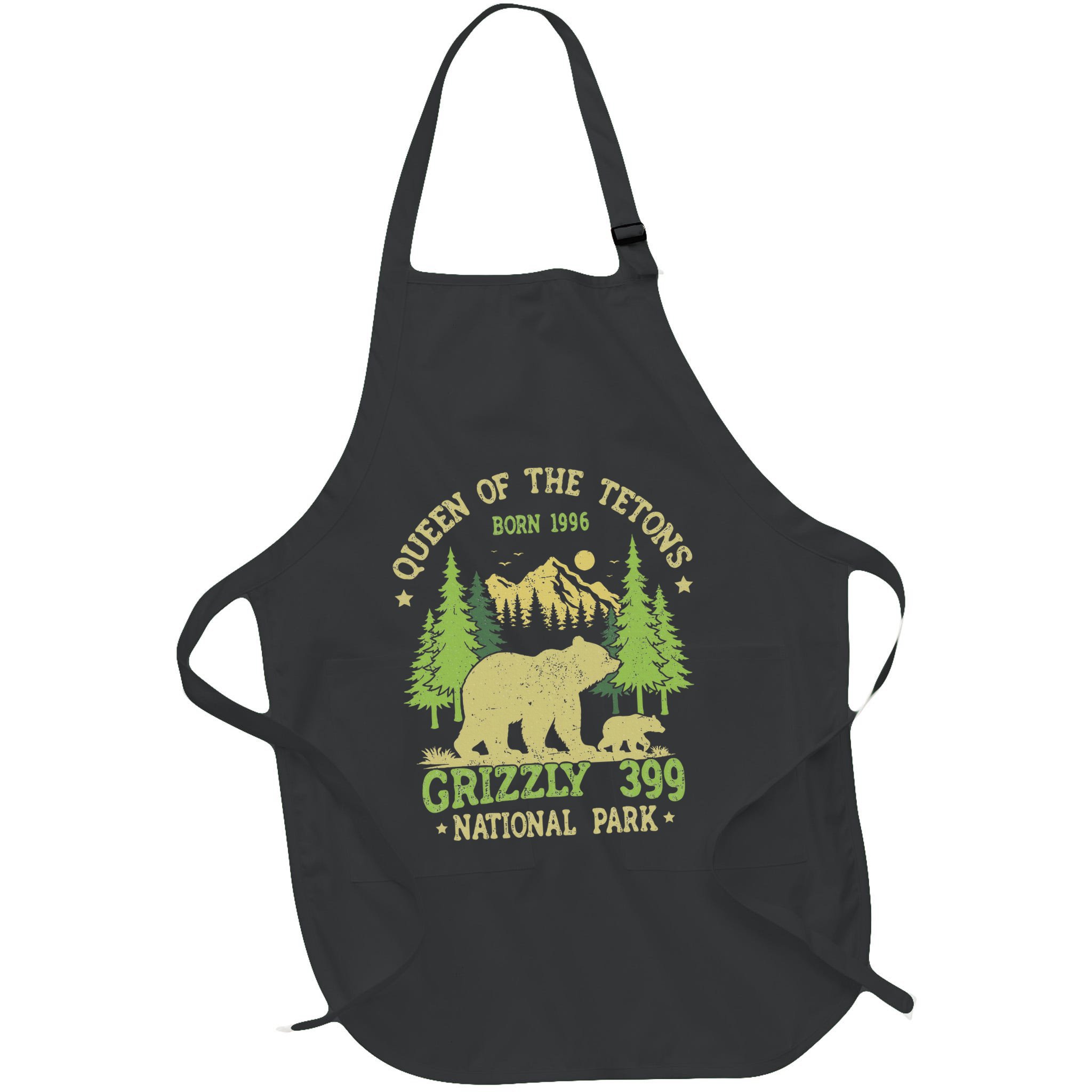 Bear Lovers Queen Of The Tetons Grizzly 399 National Park Apron