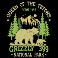 Bear Lovers Queen Of The Tetons Grizzly 399 National Park Impact Tech Backpack