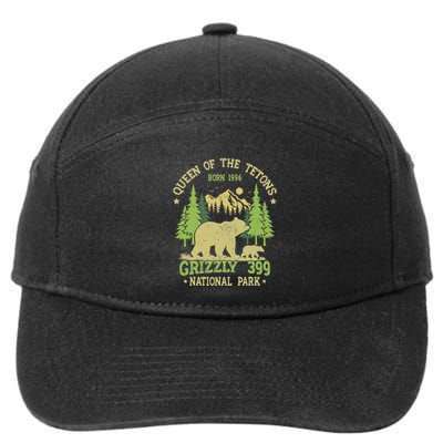 Bear Lovers Queen Of The Tetons Grizzly 399 National Park 7-Panel Snapback Hat