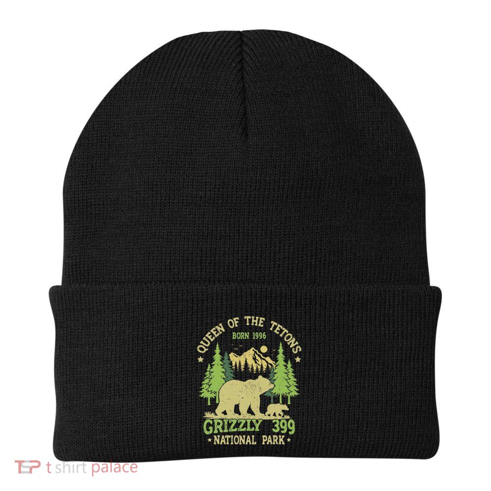 Bear Lovers Queen Of The Tetons Grizzly 399 National Park Beanie