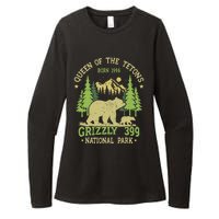 Bear Lovers Queen Of The Tetons Grizzly 399 National Park Womens CVC Long Sleeve Shirt