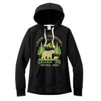 Bear Lovers Queen Of The Tetons Grizzly 399 National Park Women's Fleece Hoodie