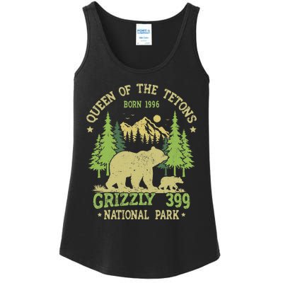 Bear Lovers Queen Of The Tetons Grizzly 399 National Park Ladies Essential Tank