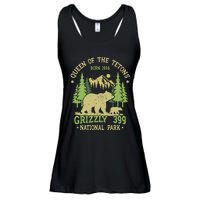 Bear Lovers Queen Of The Tetons Grizzly 399 National Park Ladies Essential Flowy Tank