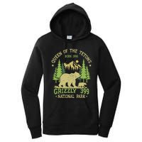 Bear Lovers Queen Of The Tetons Grizzly 399 National Park Women's Pullover Hoodie