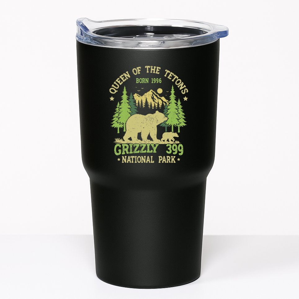 Bear Lovers Queen Of The Tetons Grizzly 399 National Park Tumbler