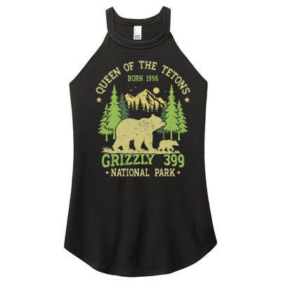 Bear Lovers Queen Of The Tetons Grizzly 399 National Park Women's Perfect Tri Rocker Tank