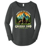 Bear Lovers Queen Of The Tetons Grizzly 399 National Park Women's Perfect Tri Tunic Long Sleeve Shirt