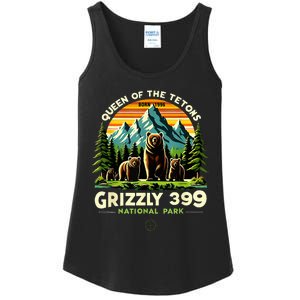 Bear Lovers Queen Of The Tetons Grizzly 399 National Park Ladies Essential Tank