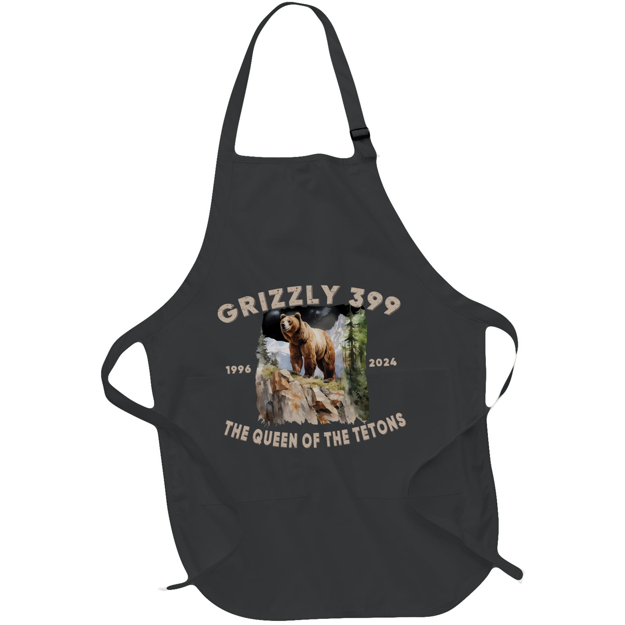 Bear Lovers Queen Of The Tetons Grizzly 399 National Park Apron