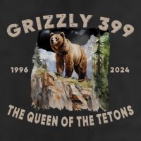 Bear Lovers Queen Of The Tetons Grizzly 399 National Park Adult Drive Performance Visor