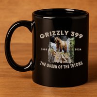 Bear Lovers Queen Of The Tetons Grizzly 399 National Park 11oz C Handle Ceramic Mug