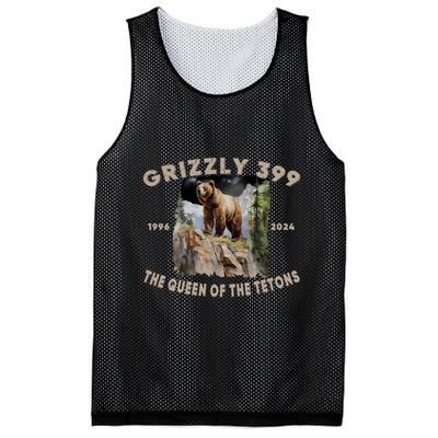 Bear Lovers Queen Of The Tetons Grizzly 399 National Park Mesh Reversible Basketball Jersey Tank