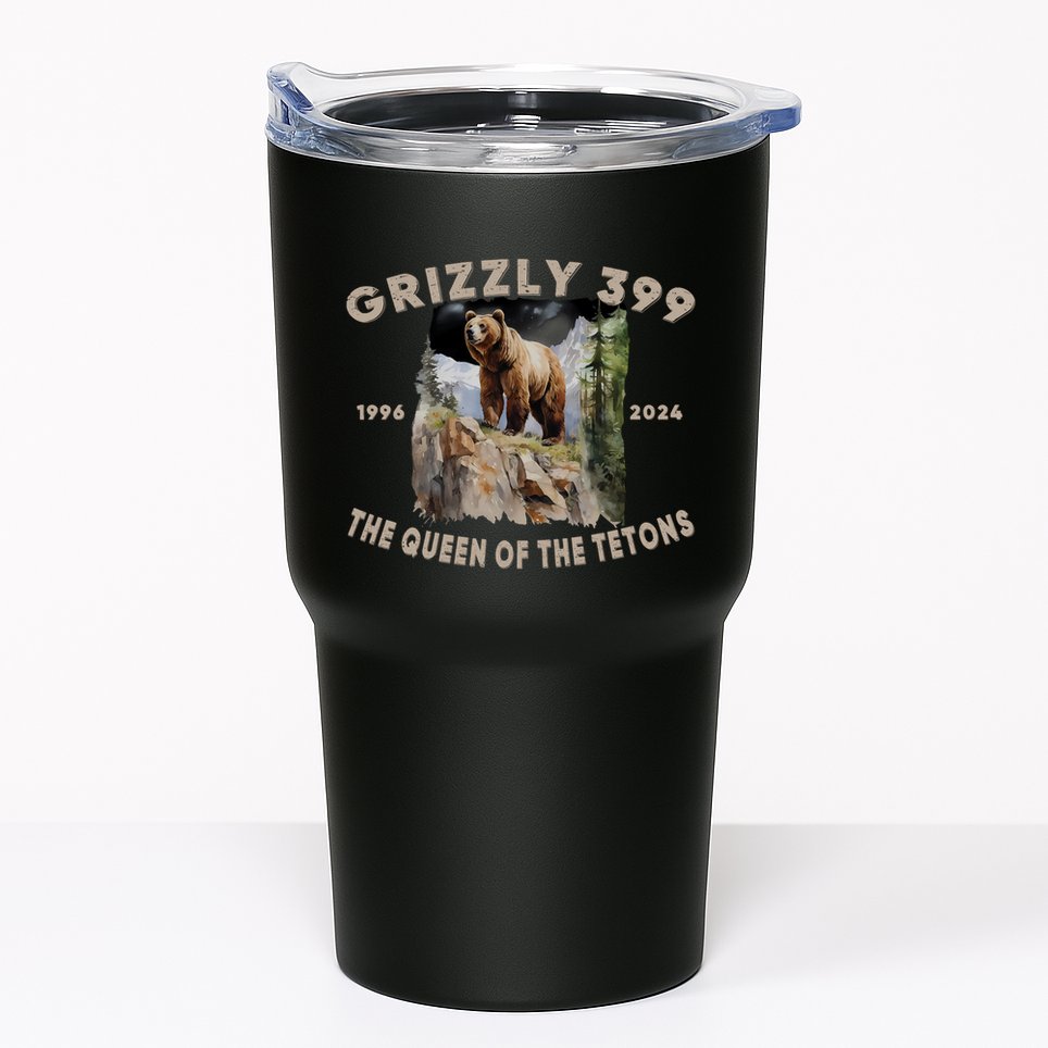 Bear Lovers Queen Of The Tetons Grizzly 399 National Park Tumbler