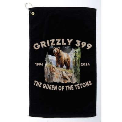 Bear Lovers Queen Of The Tetons Grizzly 399 National Park Golf Towel