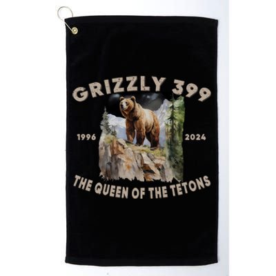 Bear Lovers Queen Of The Tetons Grizzly 399 National Park Platinum Collection Golf Towel